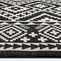 Cabana Outdoor Rug 5'x7' - Tribal Black