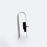Metal Table Clock - White