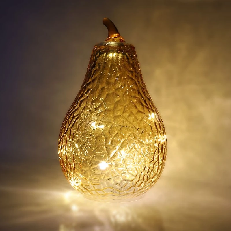 Glass Pear w/ LED