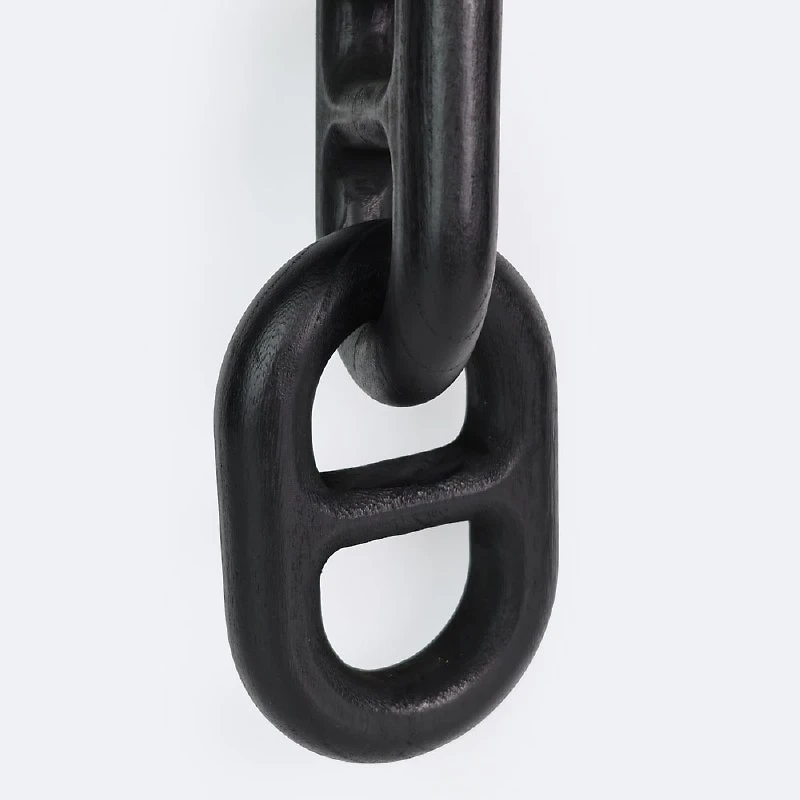 Wood Chain Link Decor - Black