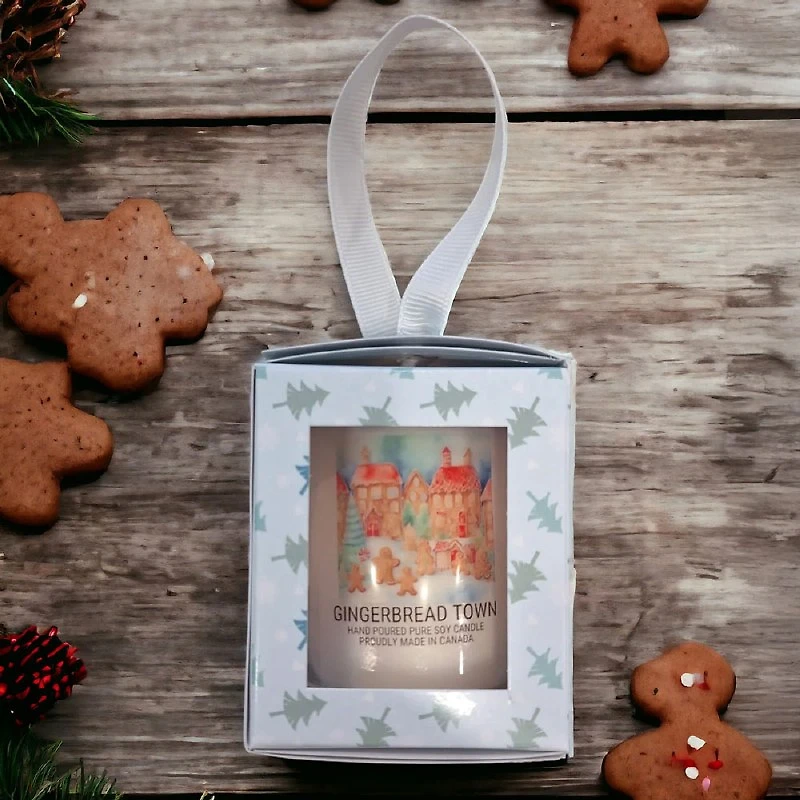 Gingerbread Town - 3 Oz Christmas Ornament Candle