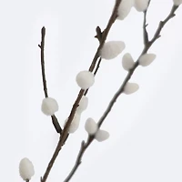Faux Pussy Willow Branch