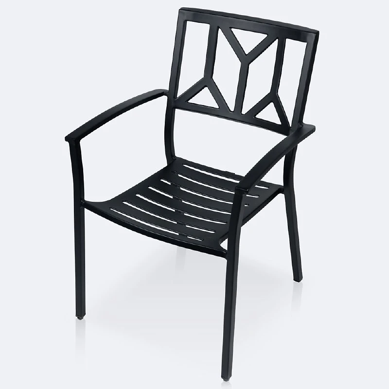 Geometric Dining Chair - Black