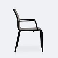 Holiday Sling Armchair - Black Frame / Oatmeal Sling