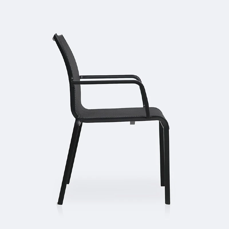 Holiday Sling Armchair - Black Frame / Shadow Sling
