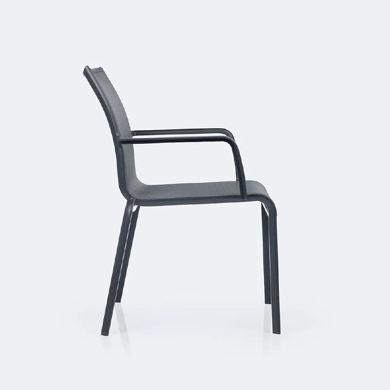 Holiday Sling Armchair - Dark Grey