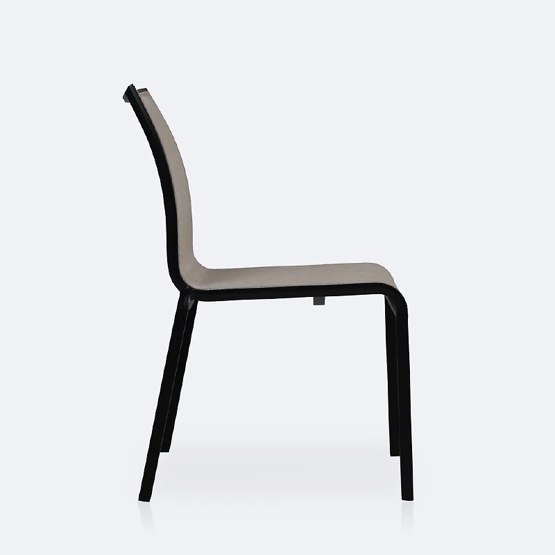 Holiday Sling Sidechair- Black Frame / Oatmeal Sling