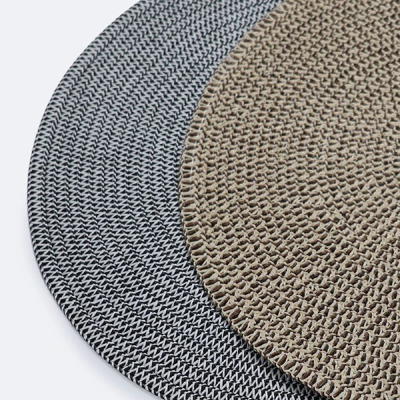 Ines PVC Round Placemat - Taupe