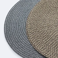 Ines PVC Round Placemat - Taupe