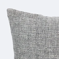 12"x18" Throw Pillow - Grey Jacquard