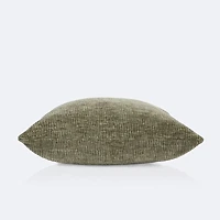 18"x18" Throw Pillow - Olive Velvet