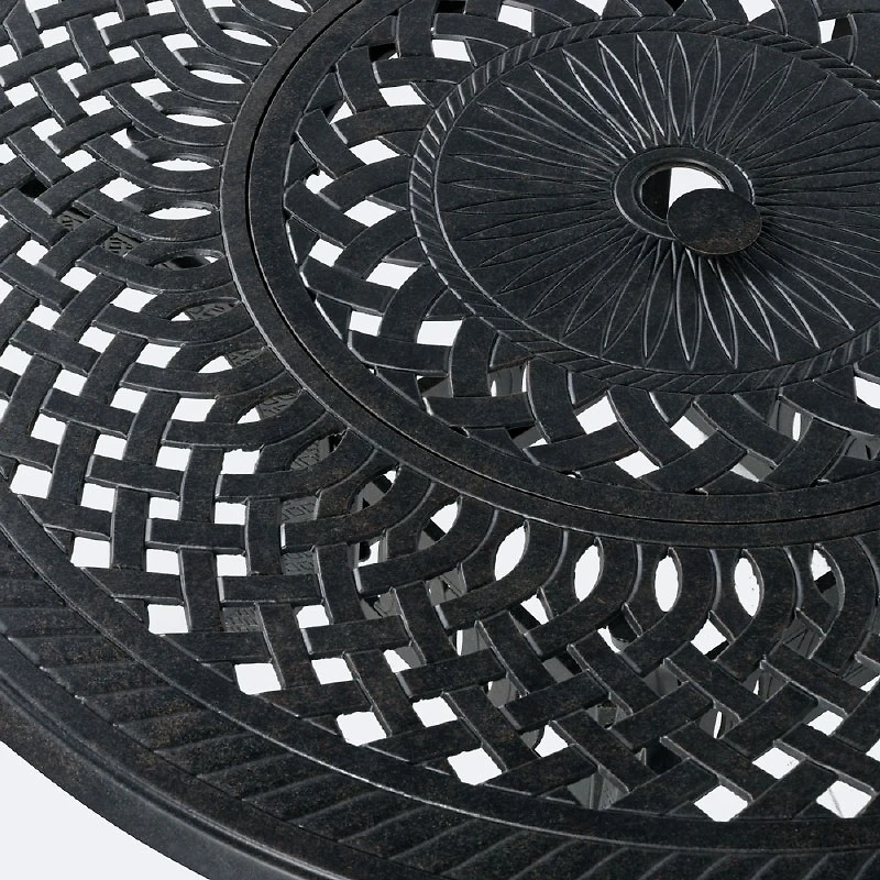 Ivy 48" Round Dining Table – Brown Tippet