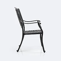 Ivy Dining Armchair - Black Tippet