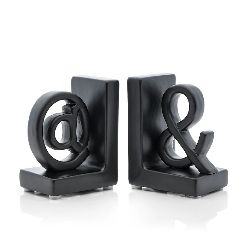 Ceramic Ampersand  Bookend