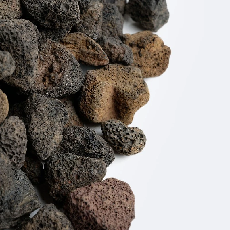 Fire Pit Lava Stones 3 KG - Black