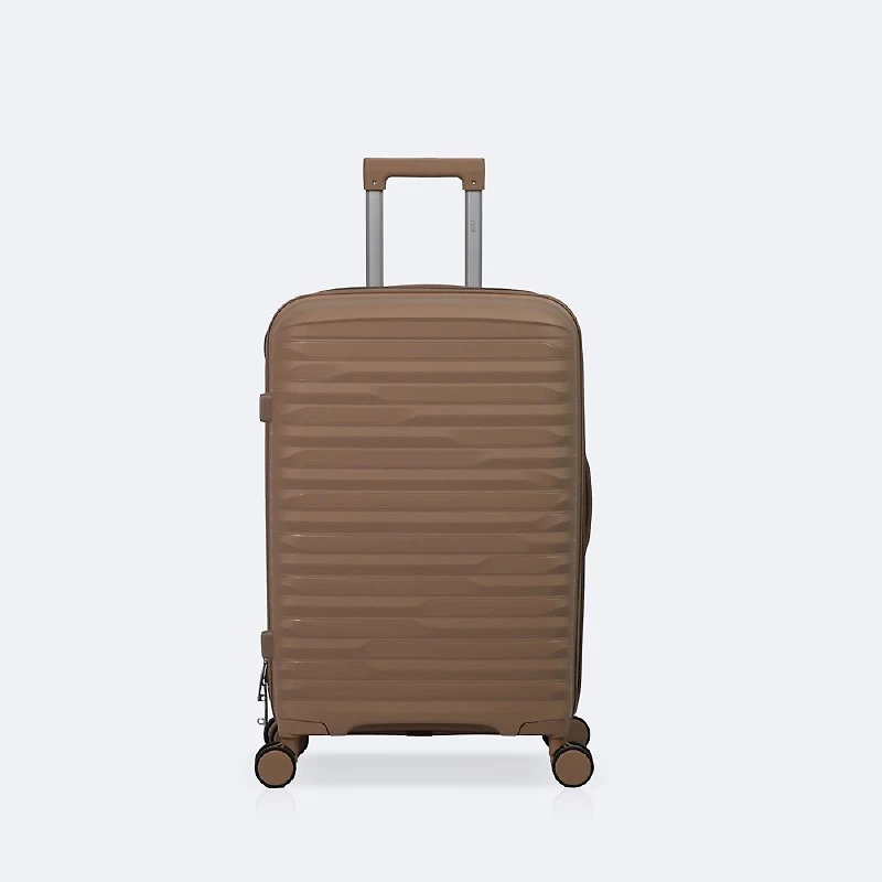 4-Piece Luggage Set, Hardside Spinner Wheel Travel Suitcase - Taupe