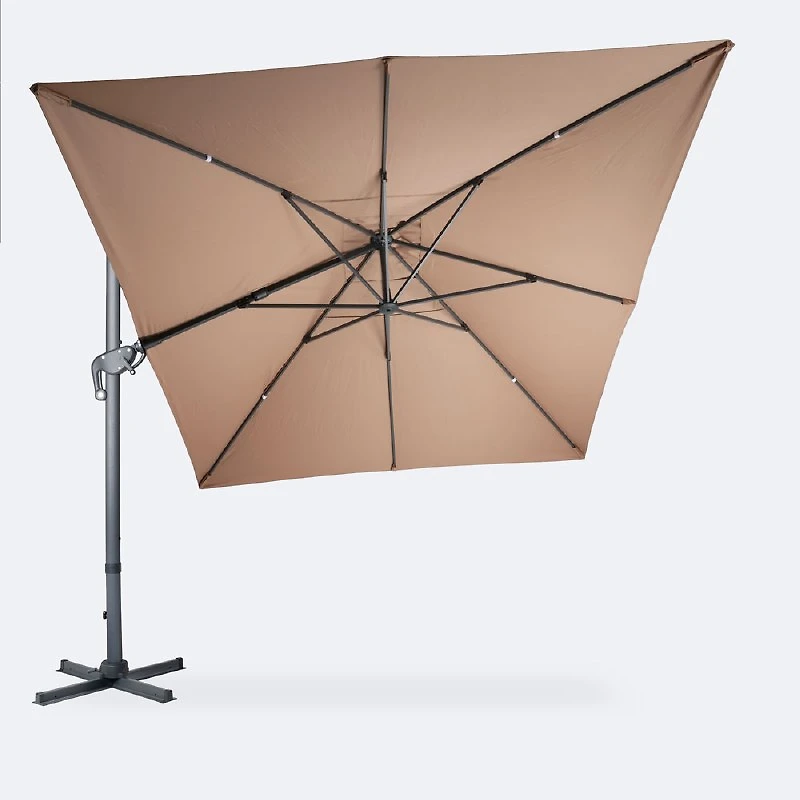 Orion 10x13 Rectangular Parasol - Light Beige
