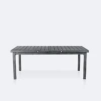 Resort Extendable Table - Brushed Grey