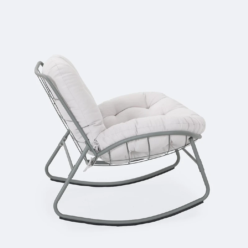 Simmons Rocking Chair - Sage Green Frame - Beige Cushion