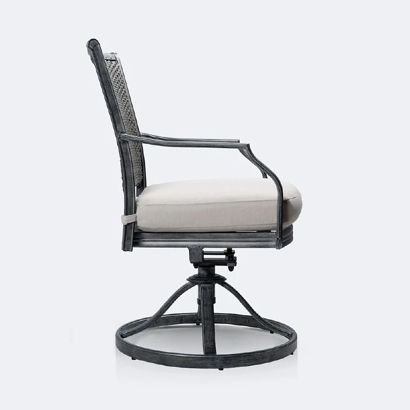 Sunnyvale Swivel Rocker - Brushed Grey/Grey