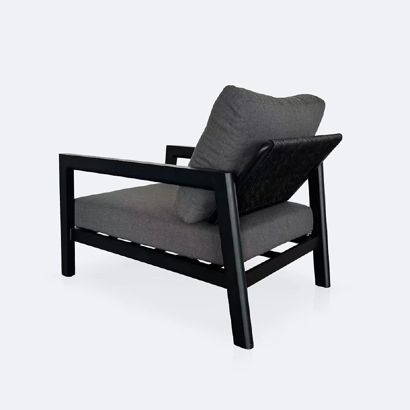 Switch Club Chair - Black Frame / Dotbella Thunder Grey Cushion