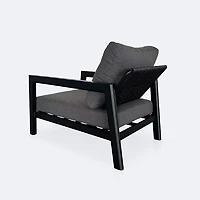 Switch Club Chair - Black Frame / Dotbella Thunder Grey Cushion
