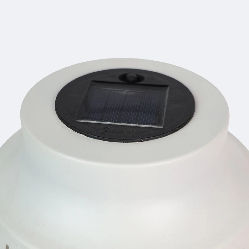 Metal Solar Lantern - White