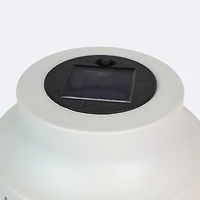 Metal Solar Lantern - White