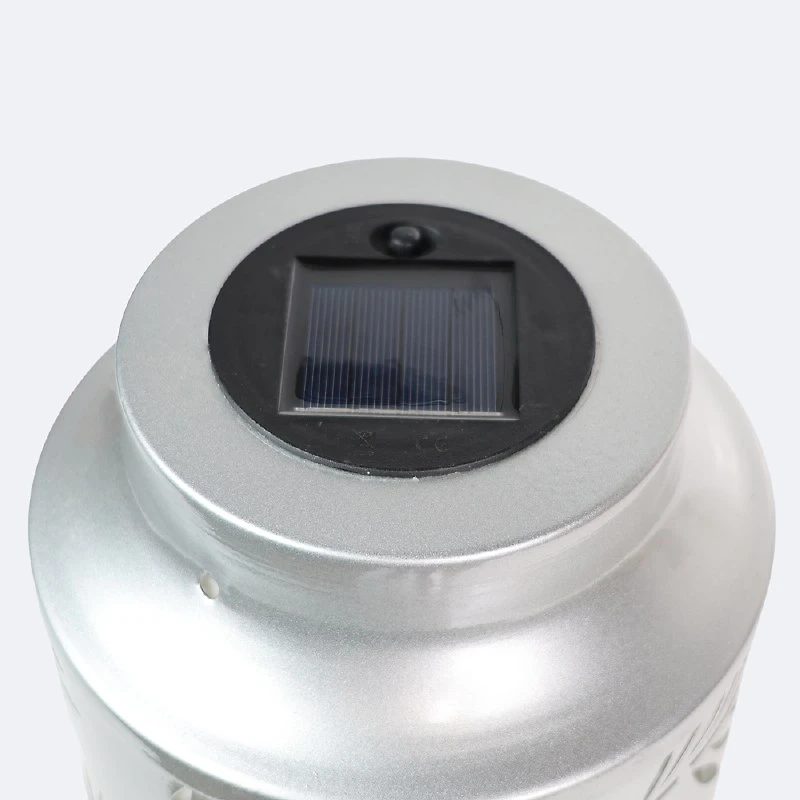 Metal Solar Lantern - Silver