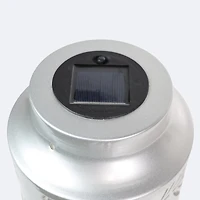 Metal Solar Lantern - Silver