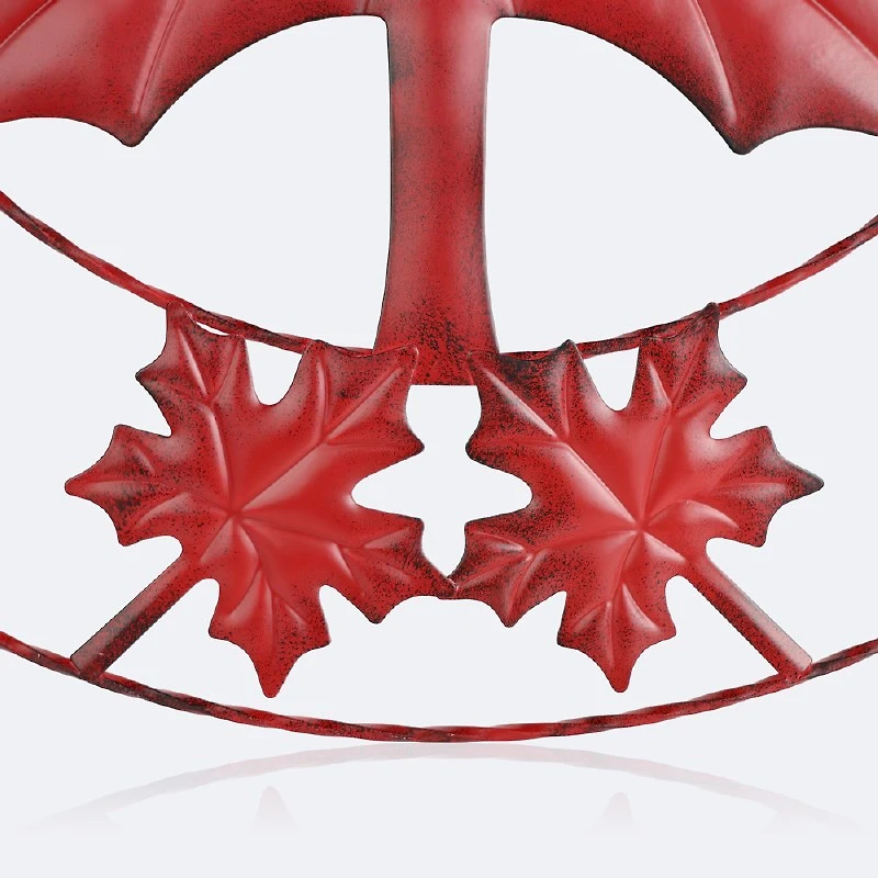 Maple Leaf Welcome Sign
