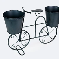 Decorative Metal Bike Planter - Blue