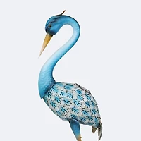 Metal Garden Crane with Solar Lights