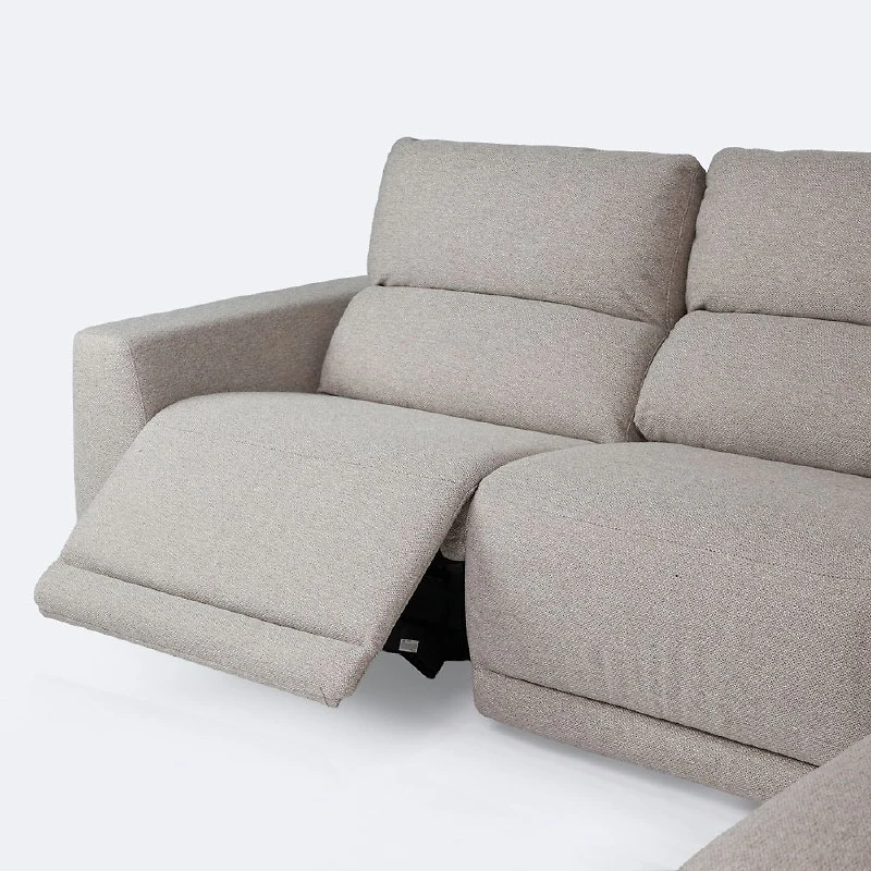Barrett Power Reclining Sectional - Smokey Taupe