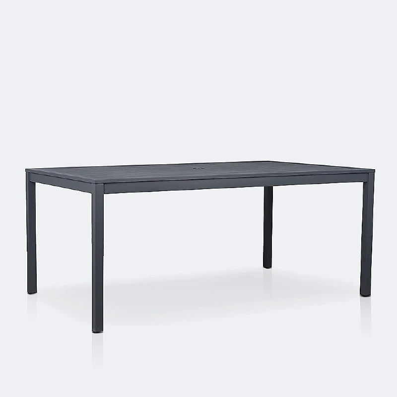 Linear with Lexi Dining Set - 6 Seats - Dark Grey