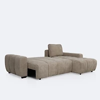 Nomi Right- Hand Facing Sectional Media Sleeper - Latte