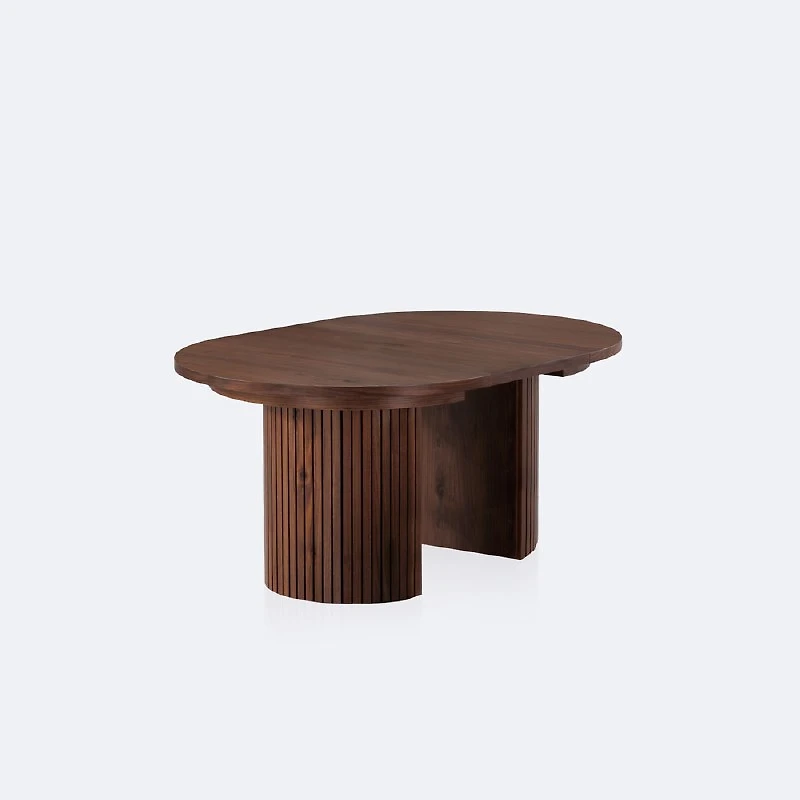 Transformer Table - Round - Royal Walnut - Seats up to 10