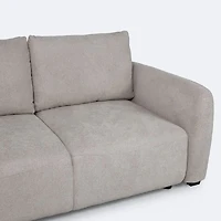 Vivo Left- Hand Facing Sectional Media Sleeper  - Savy Beige