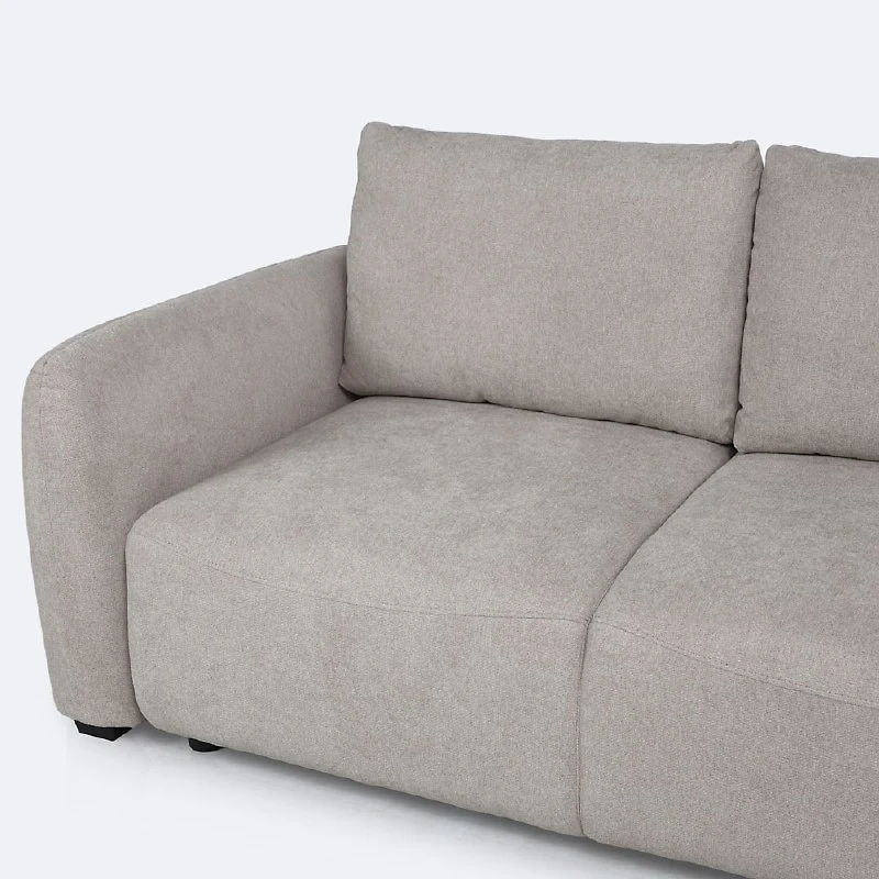 Vivo Right- Hand Facing Sectional Media Sleeper - Savy Beige