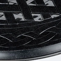 Weave 48" Round Firepit Table - Black Tippet