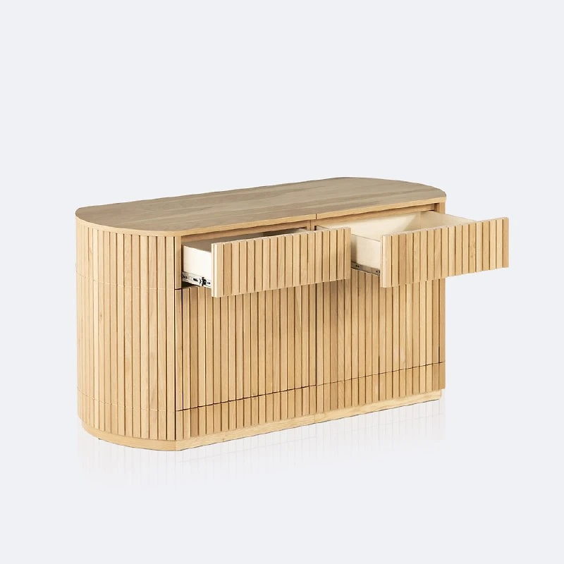 Transformer Round Sideboard - Scandinavian Oak