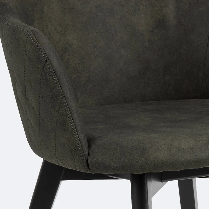 Bella Dining Armchair - Olive Green