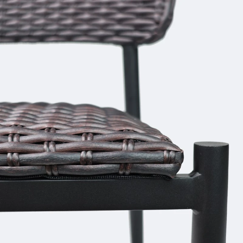 Austin Side Chair - Black/Brown