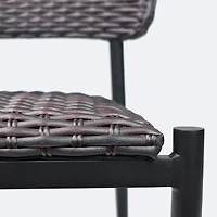 Austin Side Chair - Black/Brown