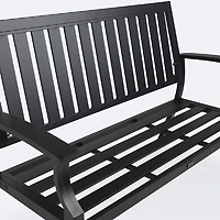 Belvedere Loveseat Bench - Black