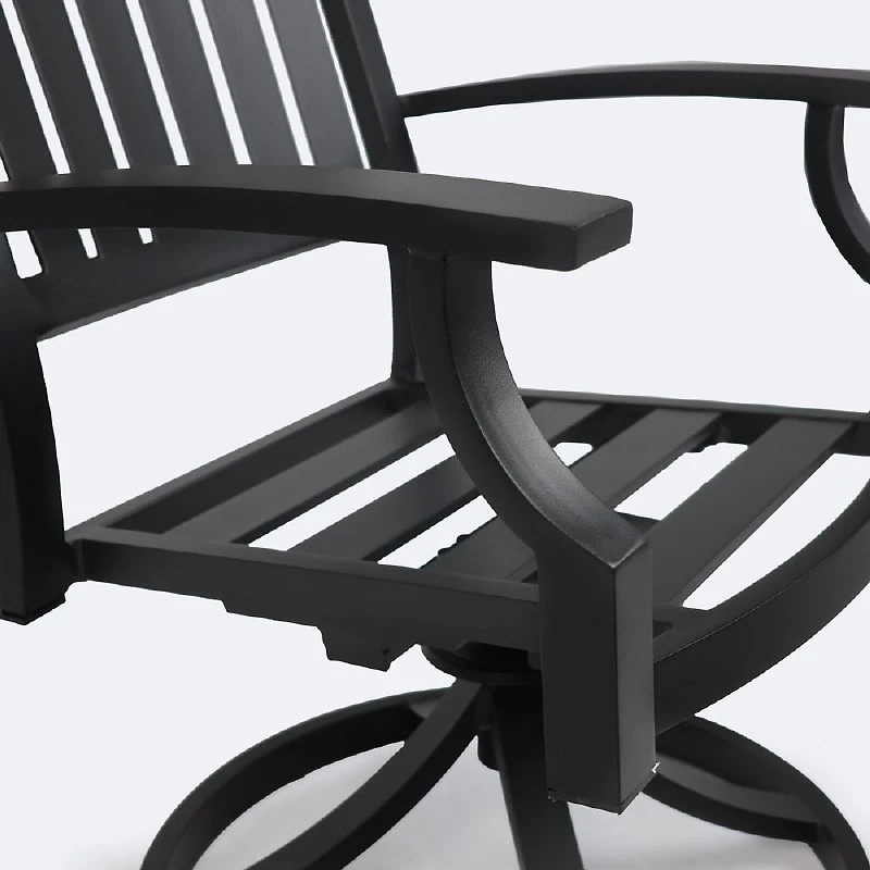 Belvedere Swivel Rocker - Black