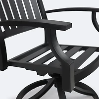 Belvedere Swivel Rocker - Black