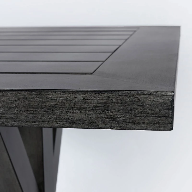 Belvedere 43”x86” Dining Table – Brushed Grey