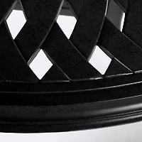 Breeze 48" Round Dining Table – Black Tippet