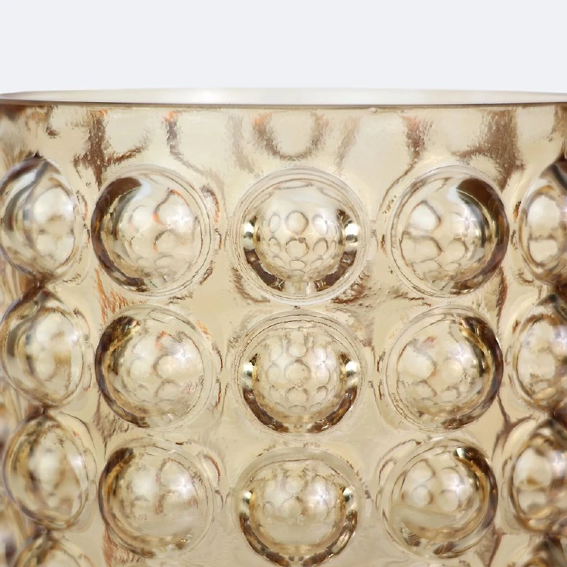 Bubble Glass Vase - Taupe